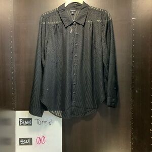 Torrid Black Textured Fabric